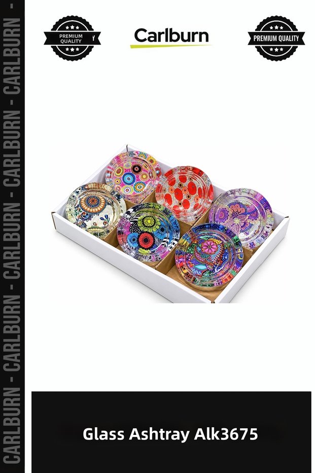 Special Production Stylish Modern Home Accessory Decorative Glass Ashtray Alk3675