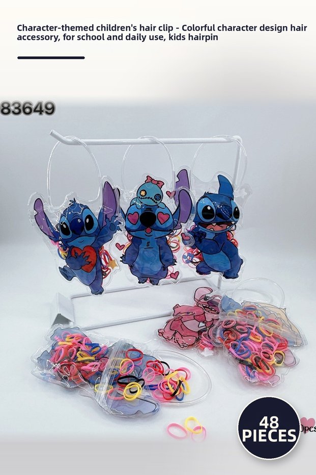 48 Pieces of Character Hair Clips for Kids – Colorful Character Design Hair Accessory, School and Daily Use, Kids Hair Clip Hairpin