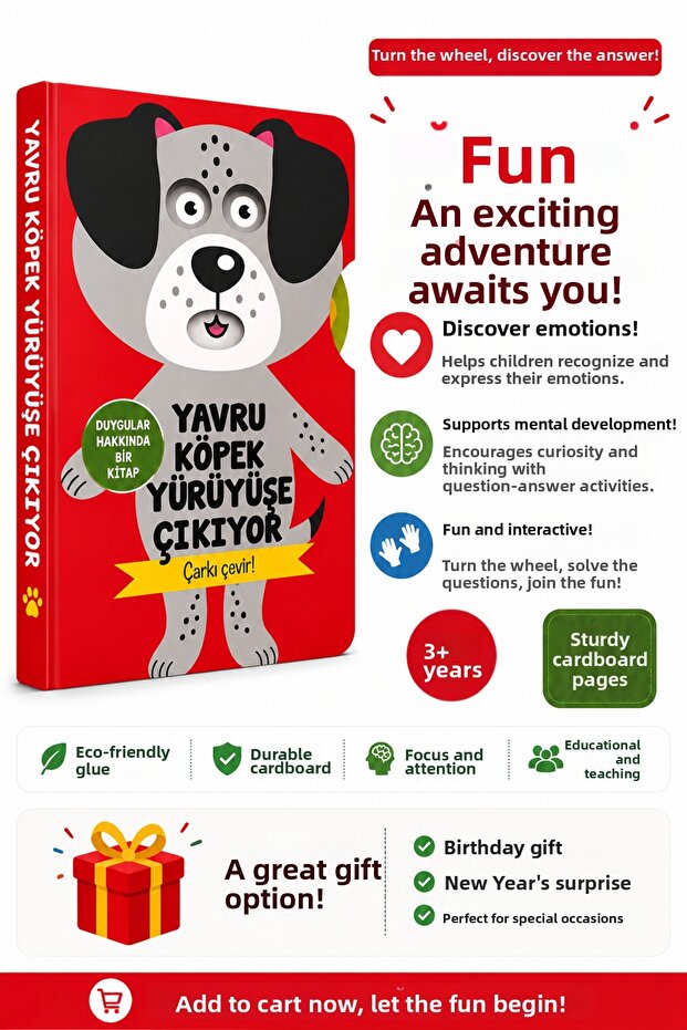 Puppy Goes for a Walk – Turn the Wheel! Learn Emotions, Explore through Fun