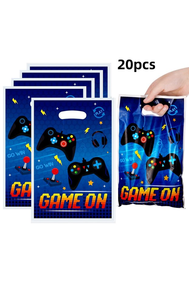 Other Game on 20Pcs Game Party Gift Bags Video Game Themed Birthday Party Candy Bags Birthday Party