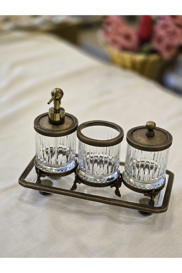 Crystal Bathroom Set Antique