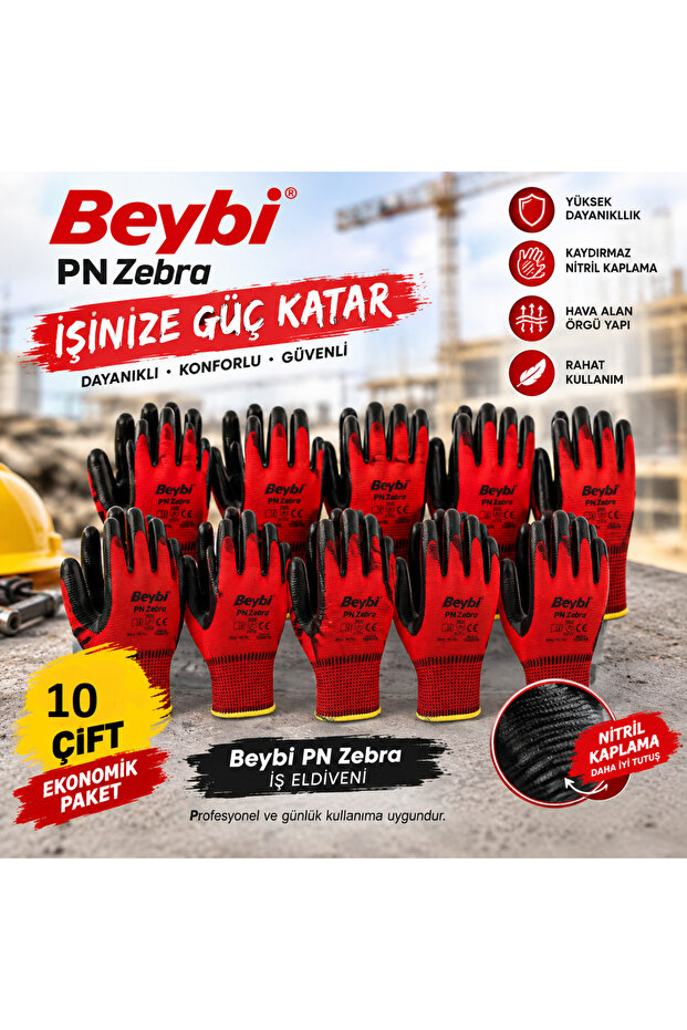 BEYBİ ZEBRA ELDİVEN (10 ÇİFT)