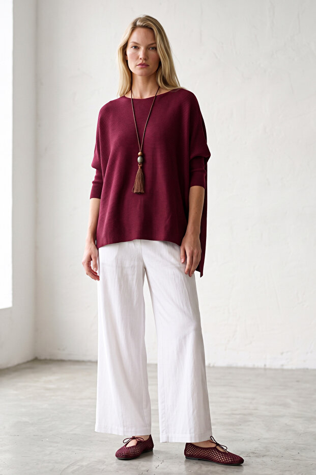 Women's Knitwear Poncho 20W104