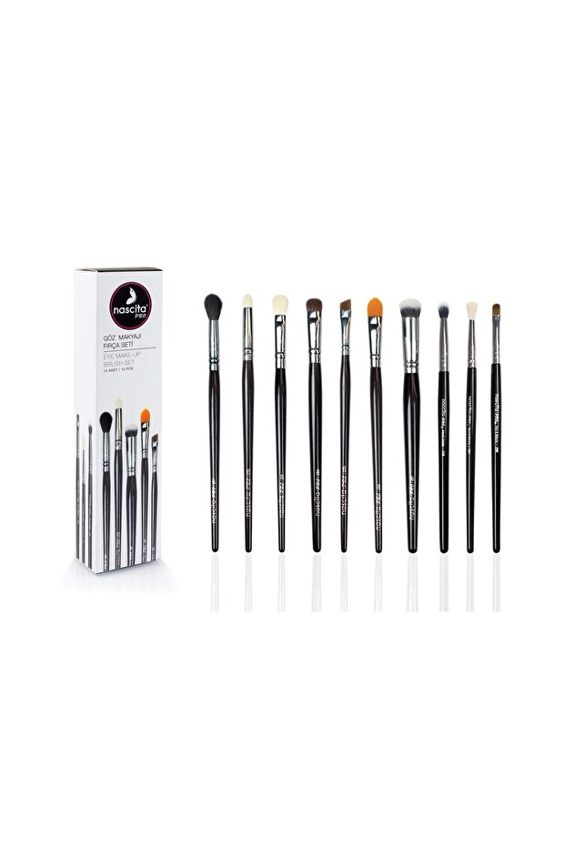 Nascıta 10 Piece Eye Makeup Brush Set