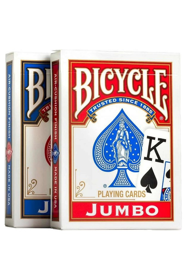 Jumbo Index Playing Cards 2-Pack Sale – Red & Blue