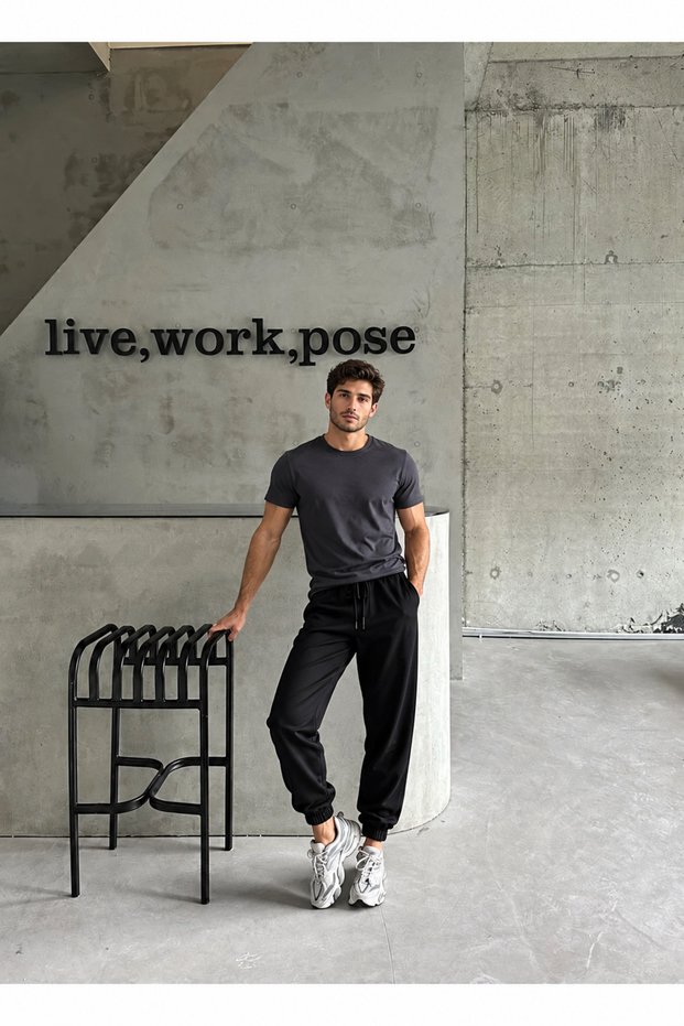 Mnk Sport Black Unisex Sweatpants