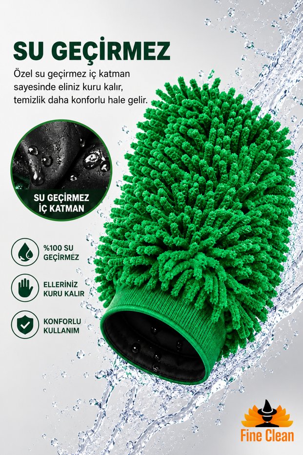 Microfiber Waterproof Car Wash Glove Non-Scratch Pasta Twisted