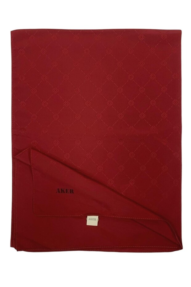 Monogram Shawl - Red 941