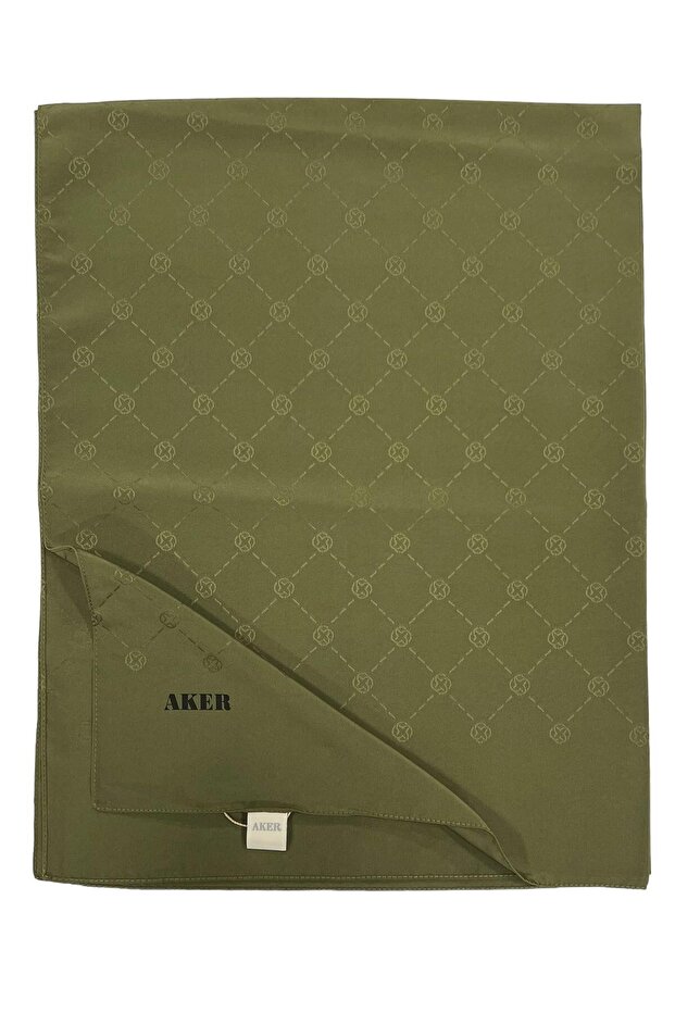 Monogram Shawl - Khaki 951