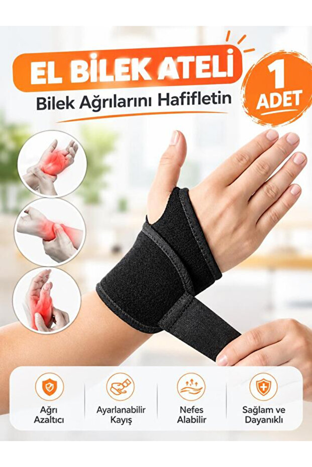 Express Medical Adjustable Sports Tape Static Hand Wrist Splint Splint Wristband Sprain Apparatus
