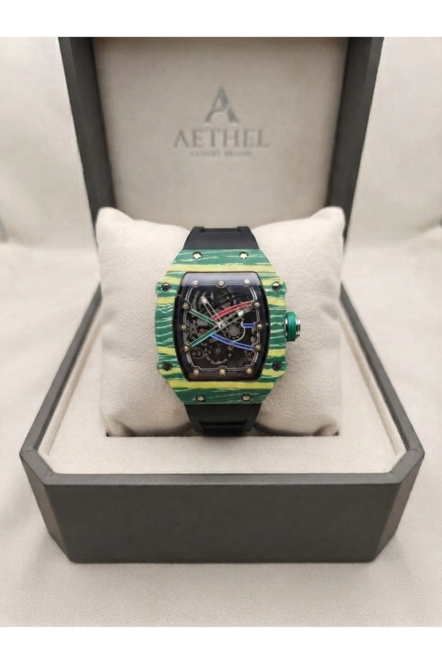 F Müller Model Skeleton Dial Boxed Men's Wristwatch