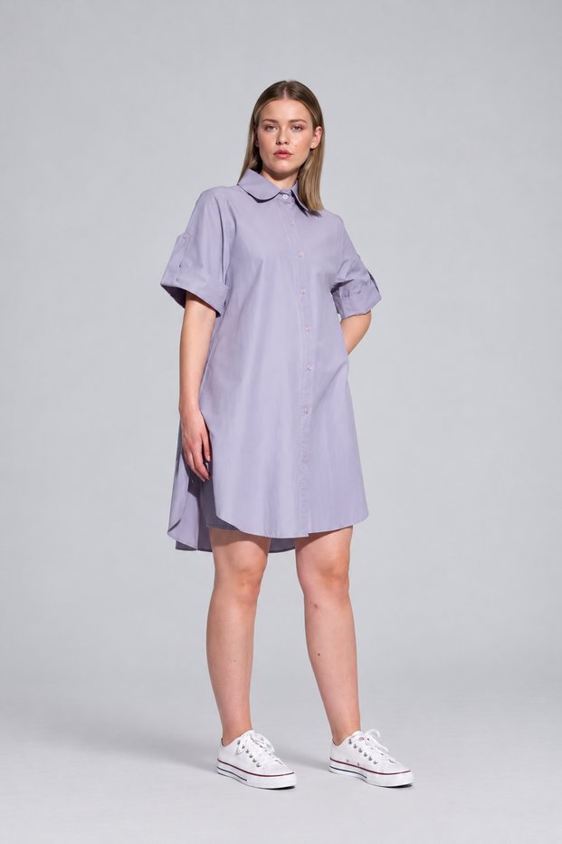 Short Sleeve Long Basic Shirt