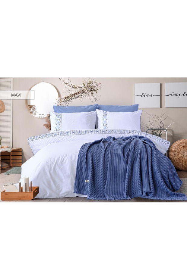Anatolia Double Bedding Set - Blue
