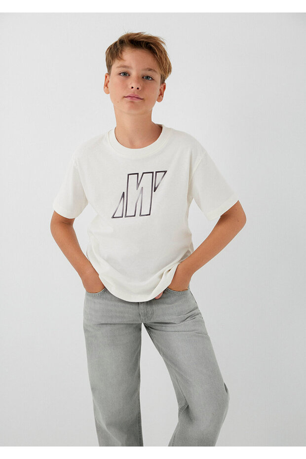 Pro Ecru T-Shirt Loose Fit / Comfortable Loose Cut 6610386-70057