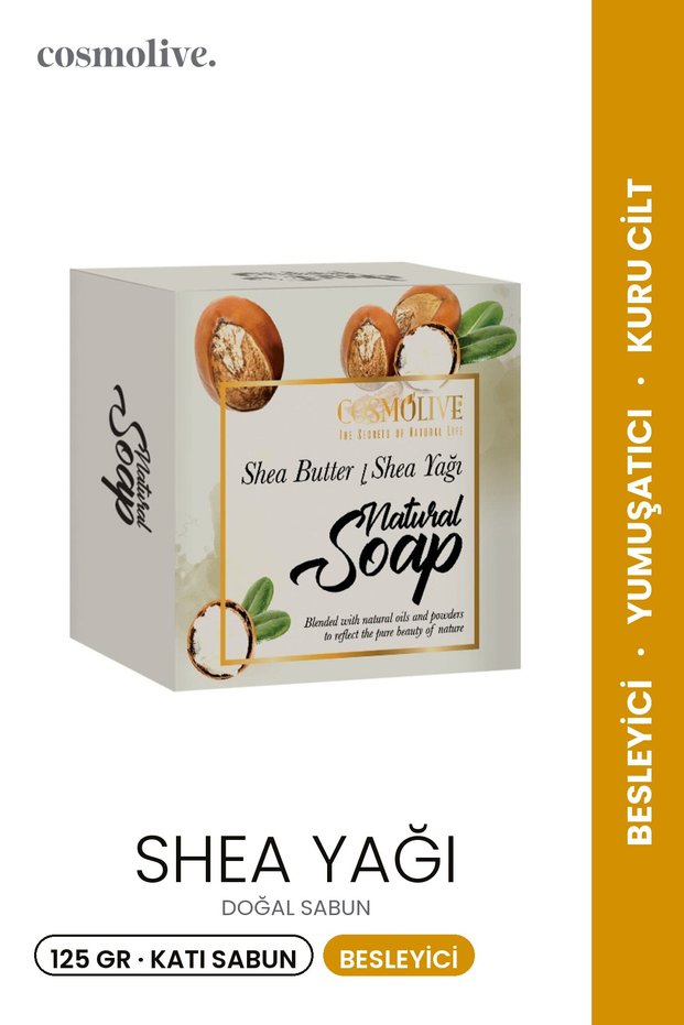 Natural Soap | Shea Butter | Facial Hair Skin Care | Scented | 125g