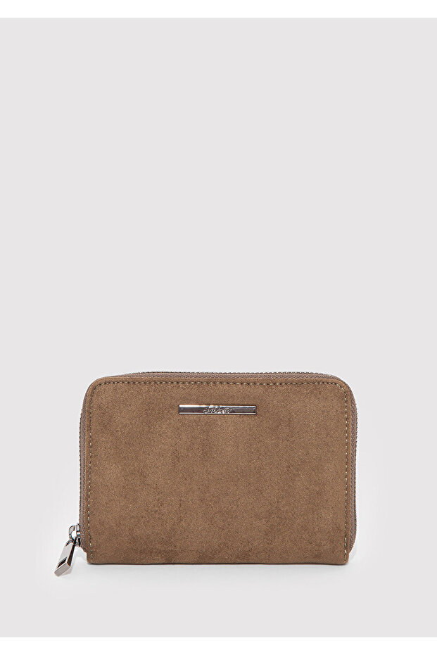 Faux Suede Brown Wallet 1913333-71821