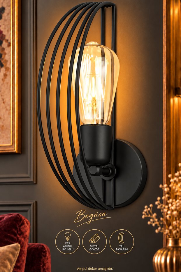 Aspen Sconce Black