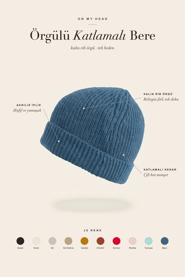 Braided Folded Beret