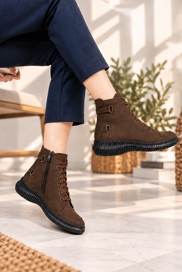 Genuine Leather Everyday Short Women's Boot / Bootie DC0909