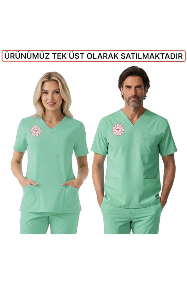 Family Health Forma Scrubs Lycra Single Top Compliant with the New Regulation-Bermuda