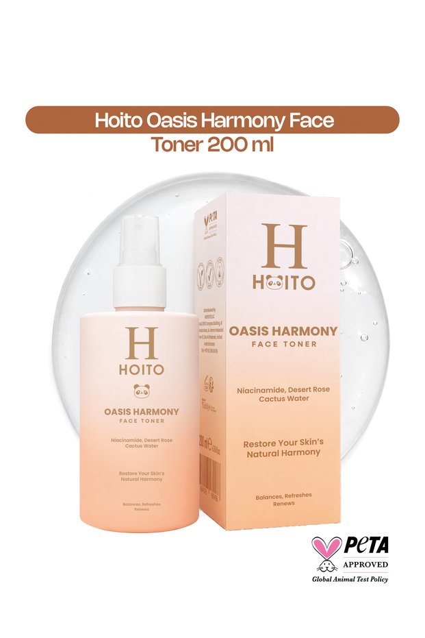 Oasis Harmony Face Toner – Facial Tonic Containing Niacinamide, Desert Rose & Cactus Water 200 ml