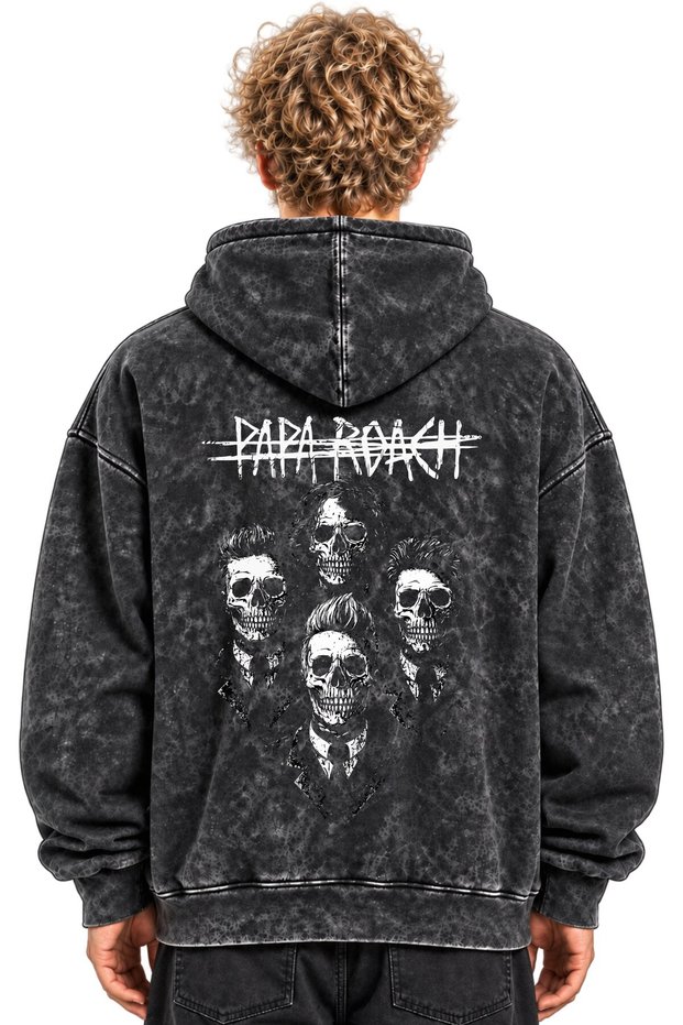 Papa Roach Rock Metal Music Band Printed Unisex Oversize Washable Hoodie Sweatshirt