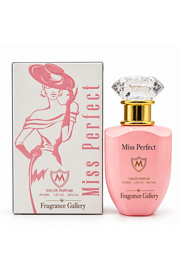 Miss Perfect Eau de Parfum for Women, 100 ml, Long Lasting Floral Fruity Perfume with Jasmine, Caramel, Vanilla and Musk Notes