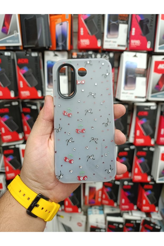 Vivo V70 Fe Cherry Bow Cover Case Special Design Case with Shock Absorbing Camera Protrusion