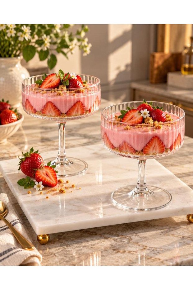 Glass Magnolia and Presentation Bowl Set of 2 12X10 cm