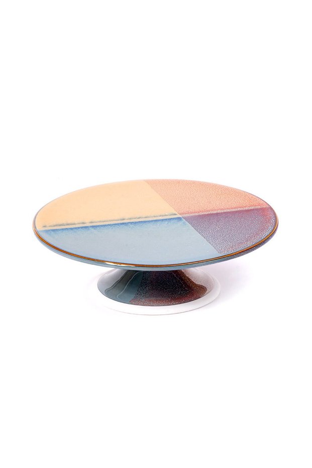 Porcelain Serving Plate with Small Base