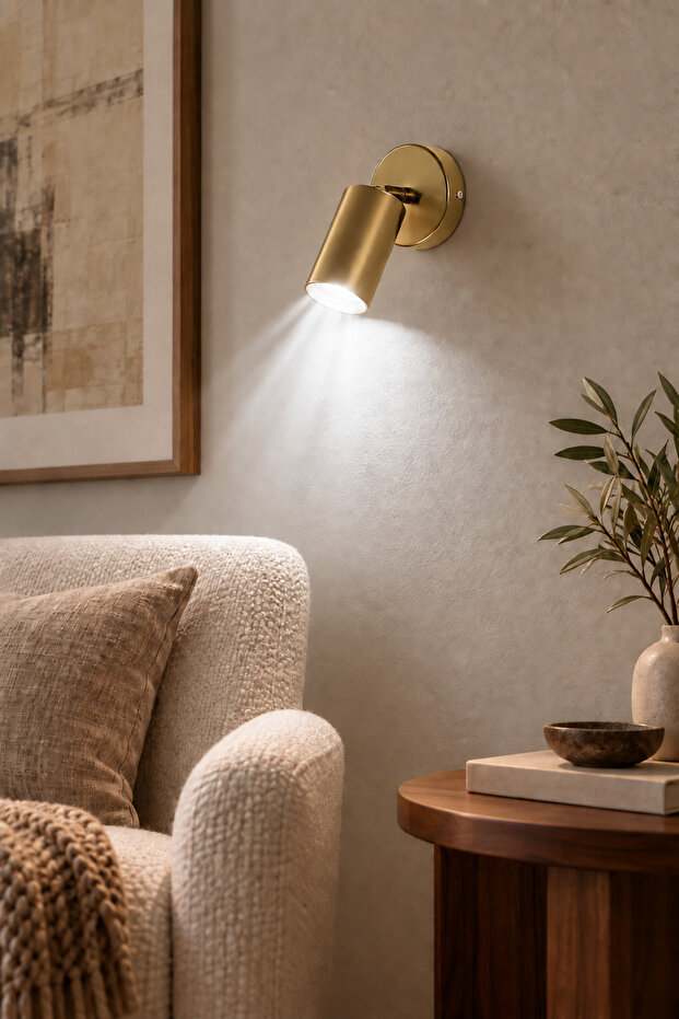 Spoti Sconce (White Light) Modern Design Antique Color Living Room Bedroom Kitchen Single Wall Sconce