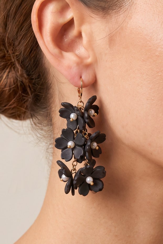 Pearl Detailed Dangle Pinterest Earrings