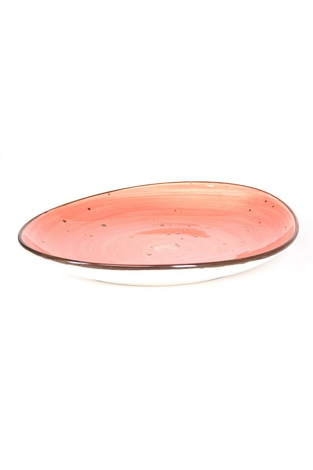 Small Orange Porcelain Plate