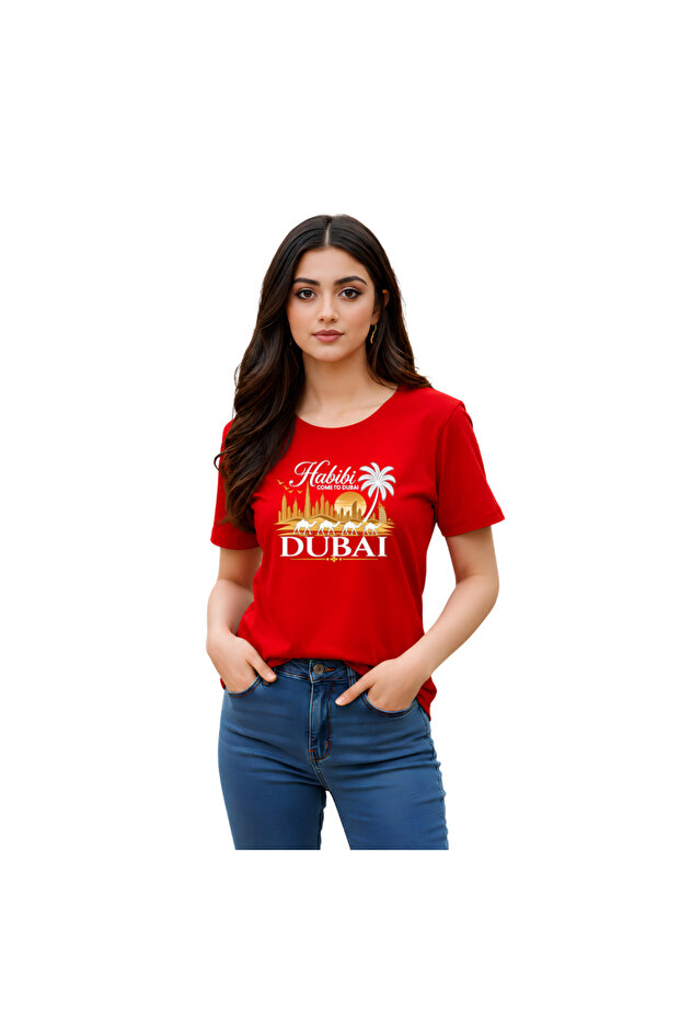 Women's Habibi Dubai Cotton T-Shirt - Habibi come to Dubai T-Shirt for Women