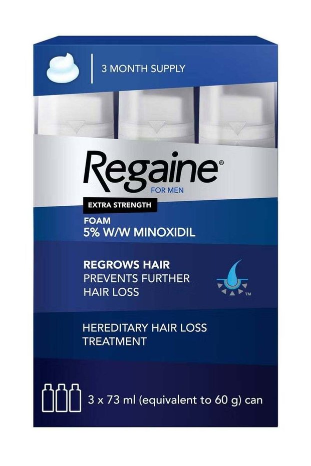 Foam, Minoxidil Extra Strength 5% for Men Pack of 3's