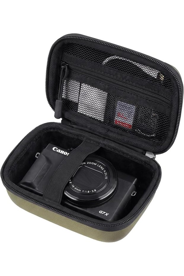 حافظة كاميرا رقمية صلبة من ProCase لكاميرا كانون G7X Mark III - باللون الأبيض