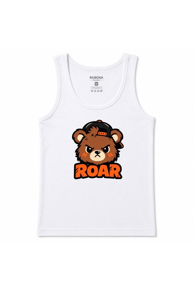 Roar Street Bear Urban Graphic Design Tank Top