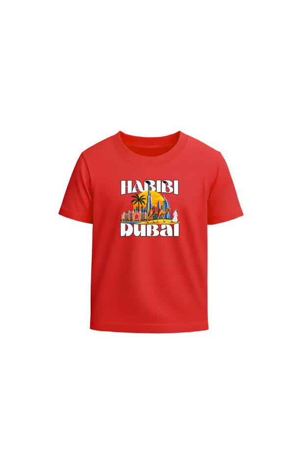 Habibi Come To Dubai Printed T-Shirt For Kids–Boys & Girls Unisex Tee