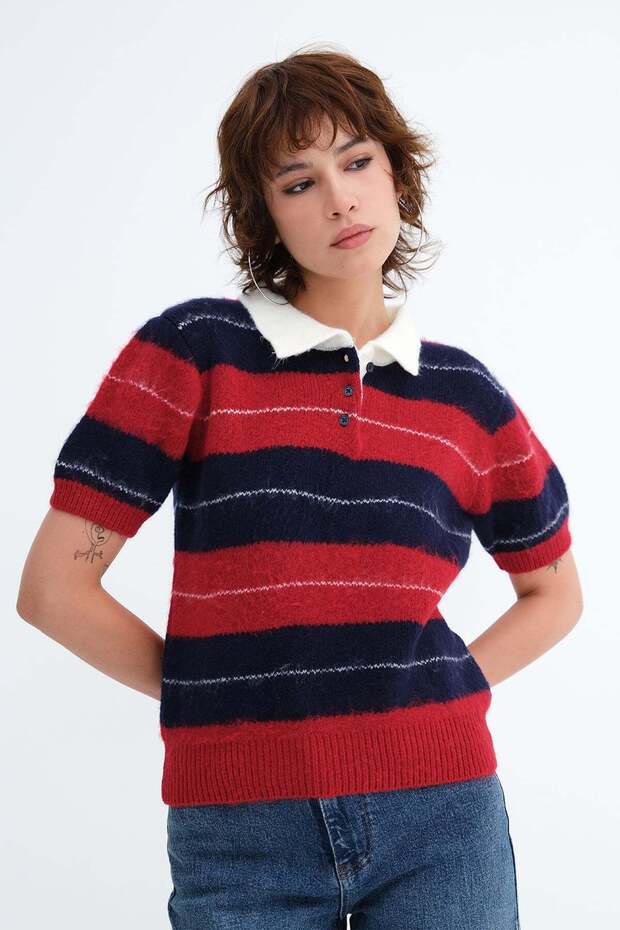 Short Sleeve Knitwear T02617