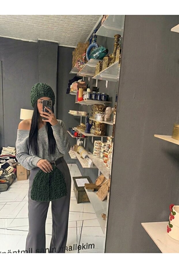 Women's Hand-Knitted Soft Textured Beanie