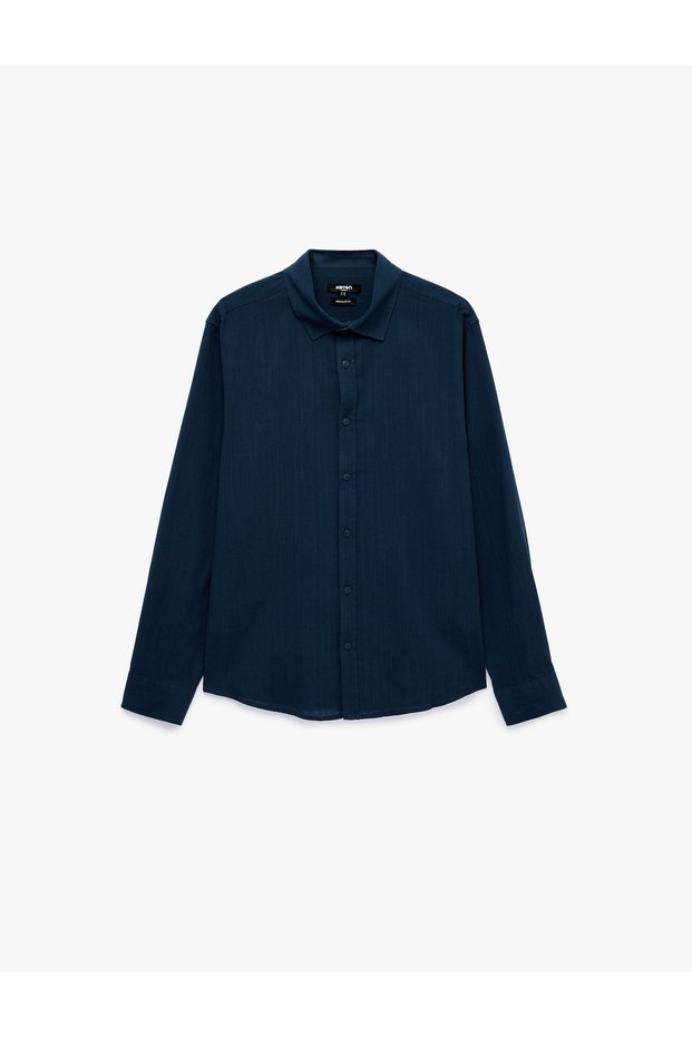 Regular Fit Cotton Classic Collar Long Sleeve Shirt
