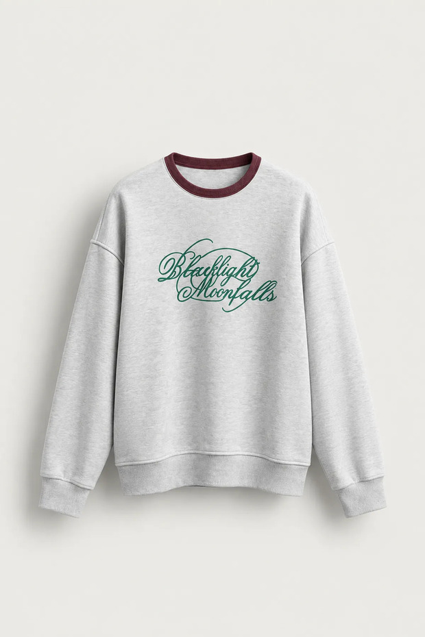 Blacklight - Light Gray - Long Sleeve Men's Sweatshirt
