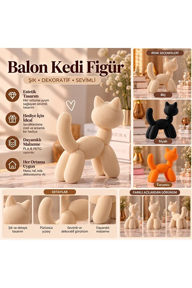Balon kedi figür