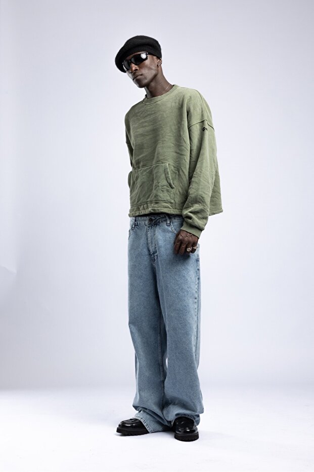 Kanguru Cepli Oversize Sweatshirt