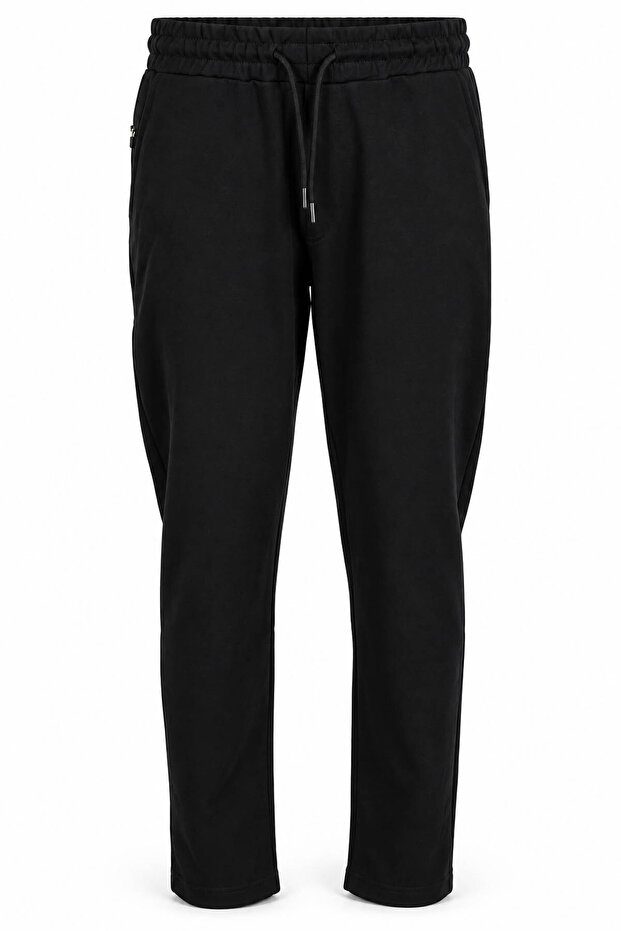 2 Stringed Flat Leg Side Pocket Indigo Men's Sweatpants 27Ke68000002