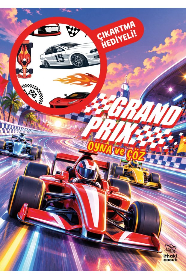 Grand Prix - Play and Solve Activity Book with Stickers