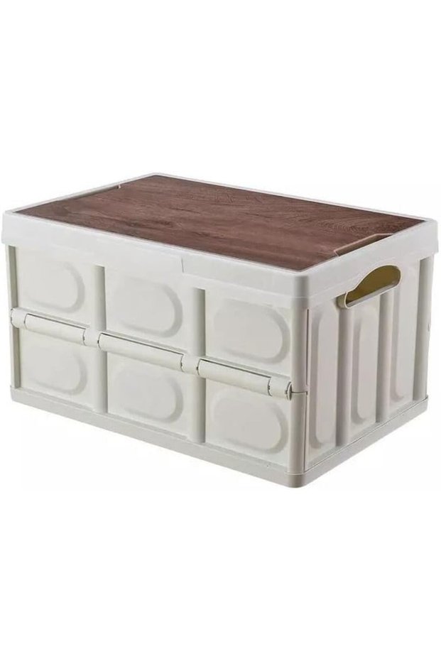 First Multifunctional Foldable Storage Box with Lid 42 * 28.5 * 23