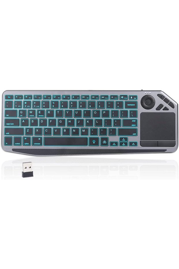 Foldable Bluetooth Keyboard, Azonee Portable Full Size Bluetooth Keyboard with Large Touchpad, Recha