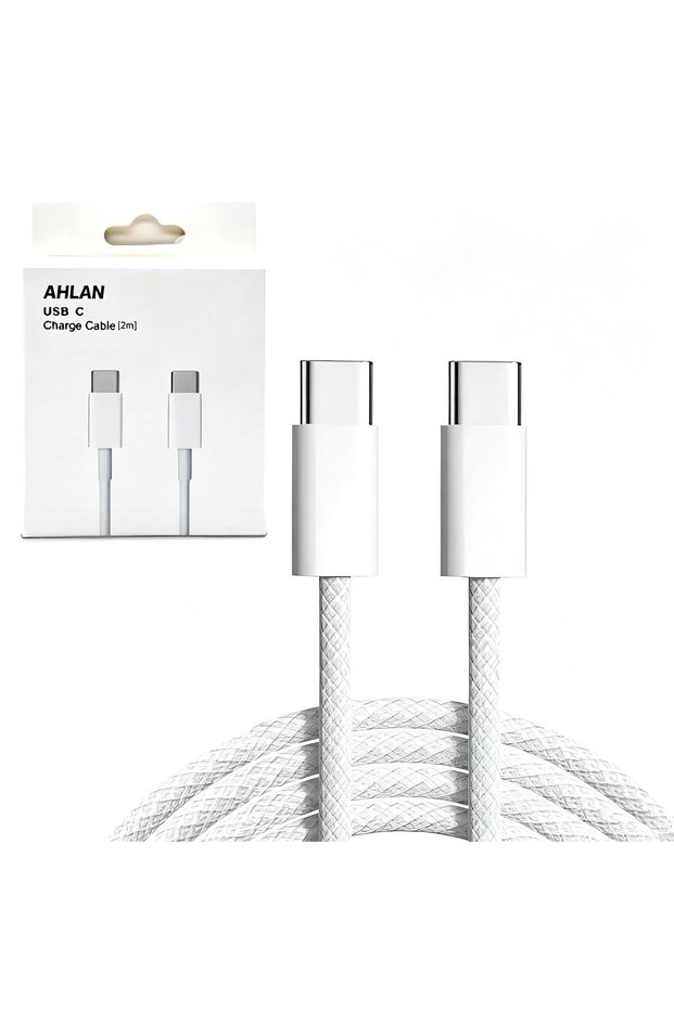 كابل USB-C إلى Type-C أصلي بقوة 60 واط - شحن سريع متوافق مع آيفون 15 برو ماكس، 16 برو