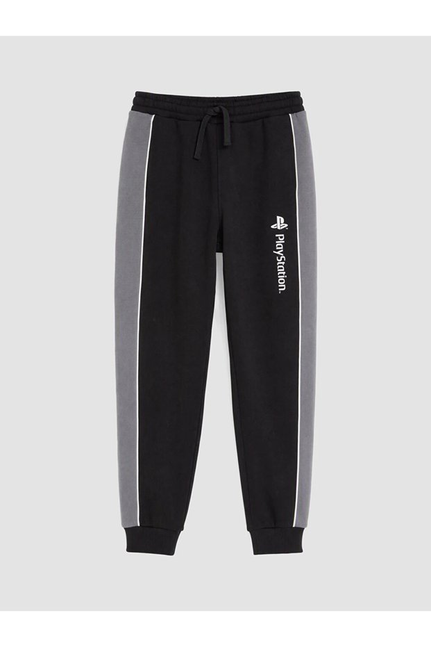 Black Playstation Boys' Jogger Sweatpants